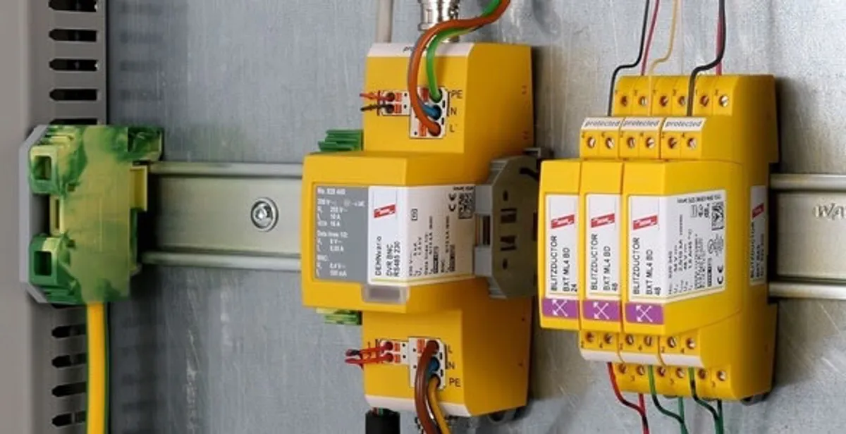 lightning surge protection system with surge suppressors installed by electrical service professionals in Littleton, CO