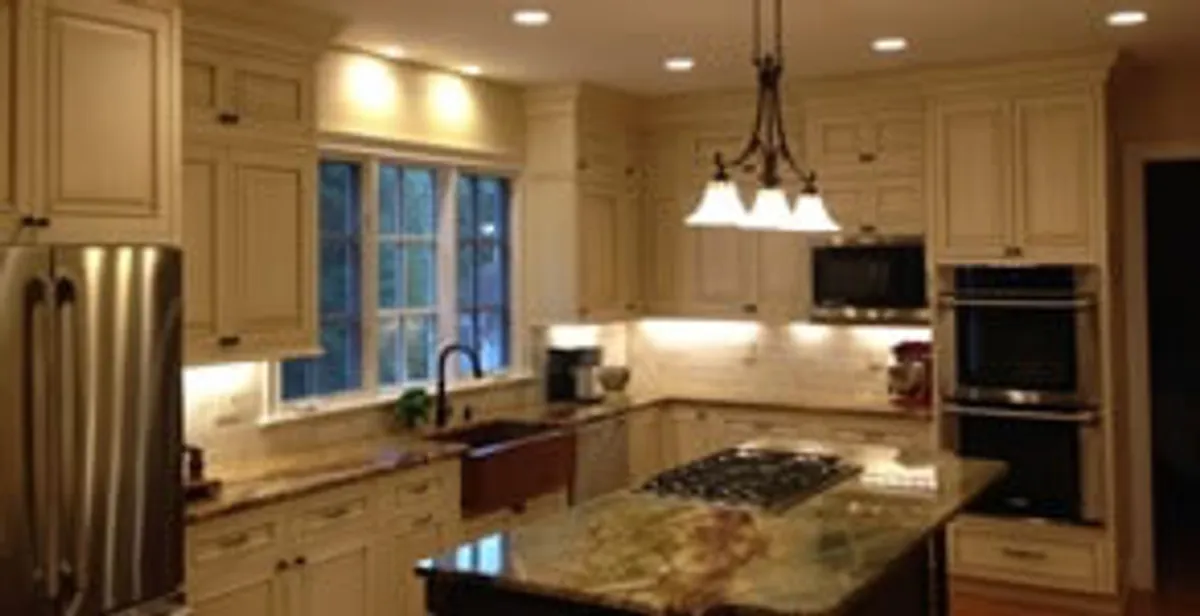 Recessed lighting installation enhancing interior lighting by professional electricians in Littleton, CO