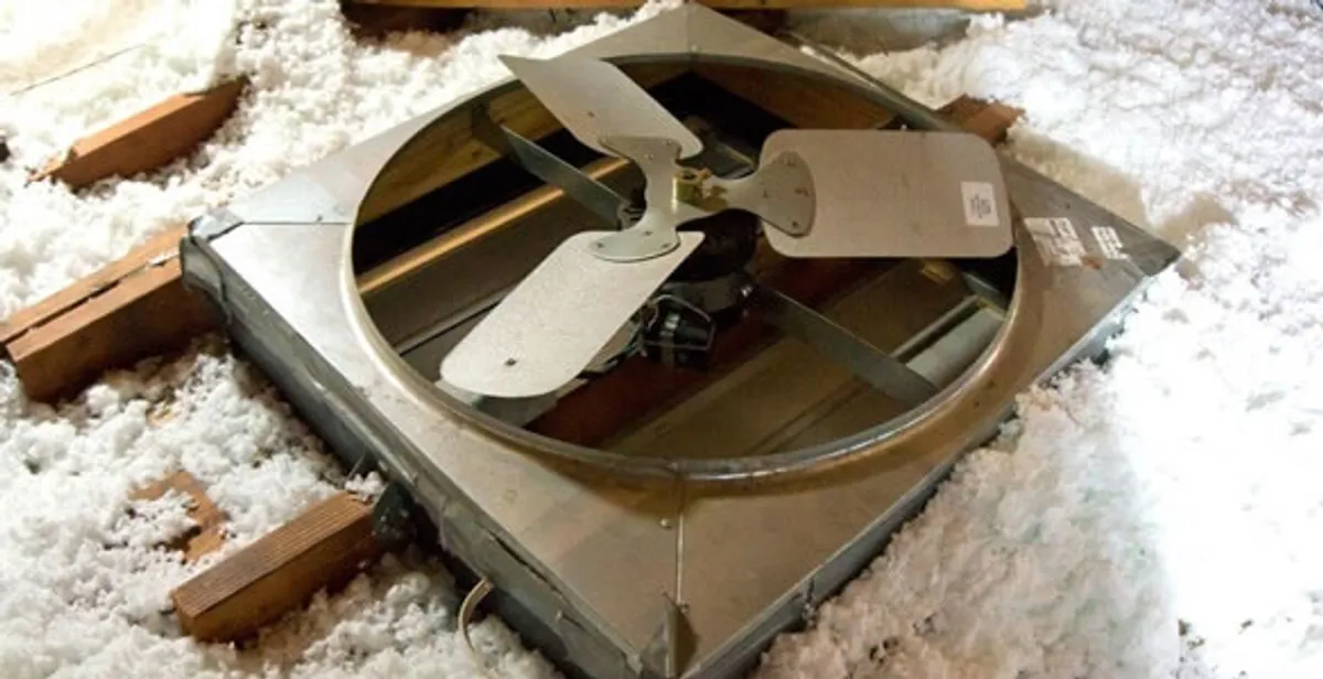 whole house fan installation services with attic-mounted ventilation unit in Littleton, CO