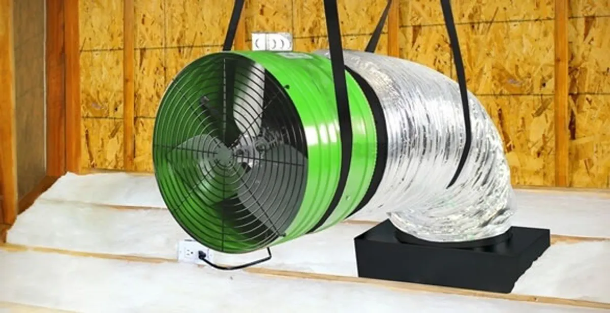 whole house fan installation services with professionally mounted ventilation fan system in Littleton, CO